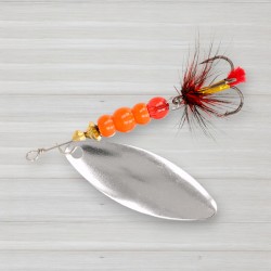 Блешня обертова ZEOX Reactive Long № 4, 13г, колір 001 Silver